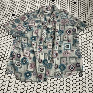 Alfred Dunner button down short sleeve shirt size 14p